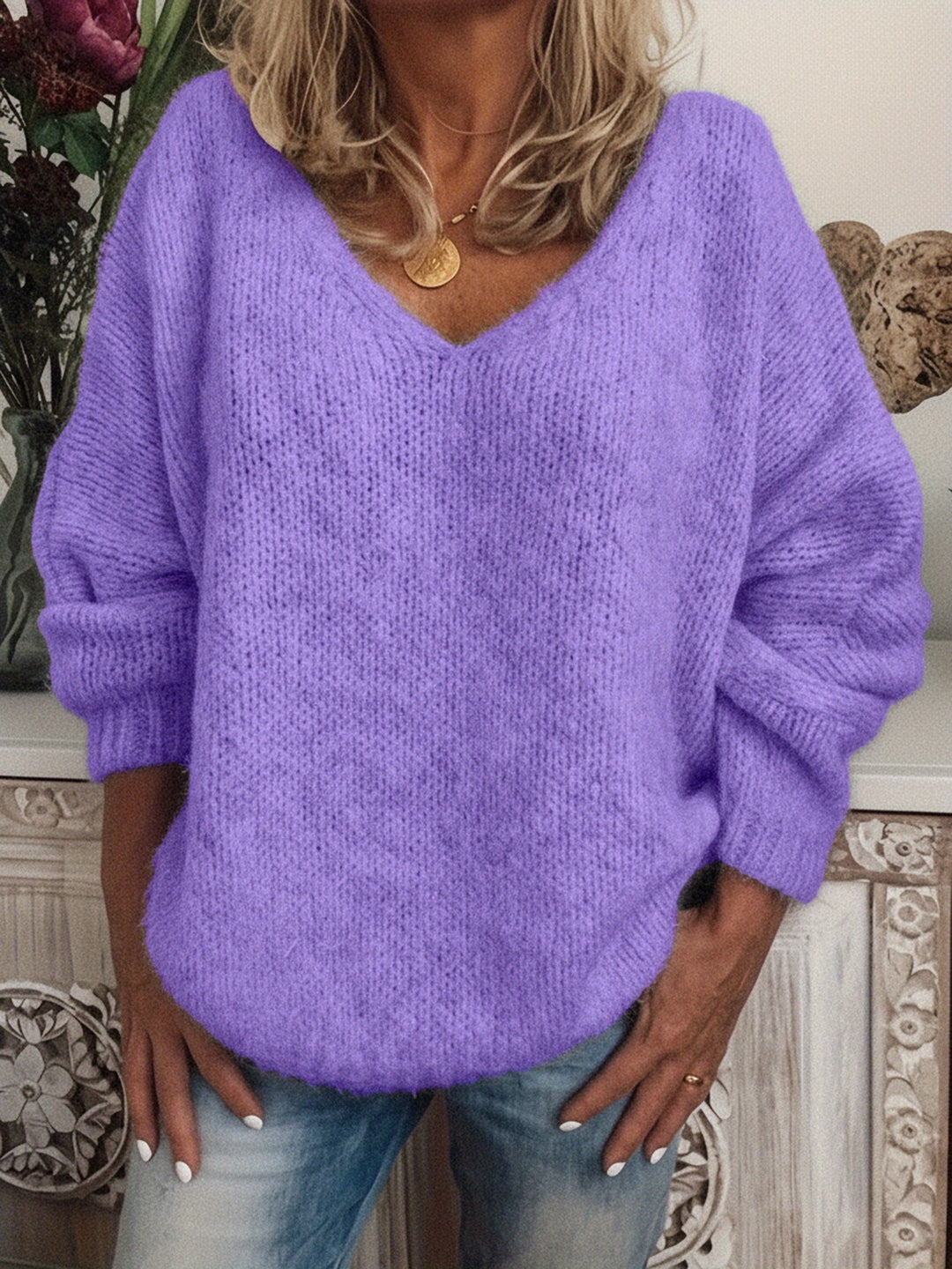 Christel | Casual V-Neck Autumn Jumper