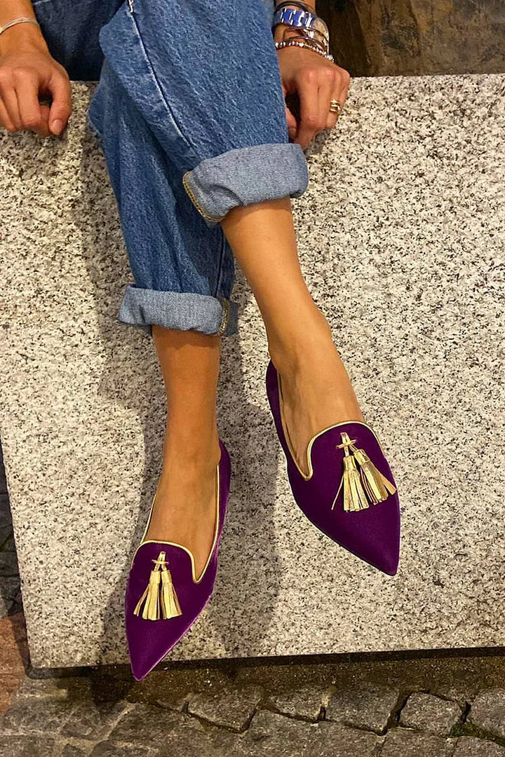 Portia™ | Boho Fringed Moccasins