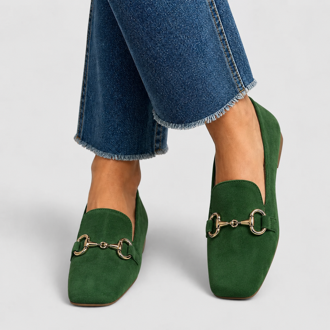 Taliah | Elegant Buckle Loafers