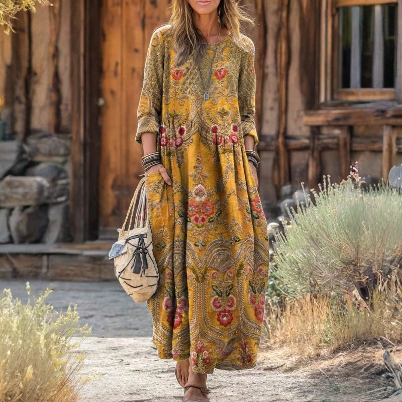 Eefke | Floral Loose-Fit Maxi Dress