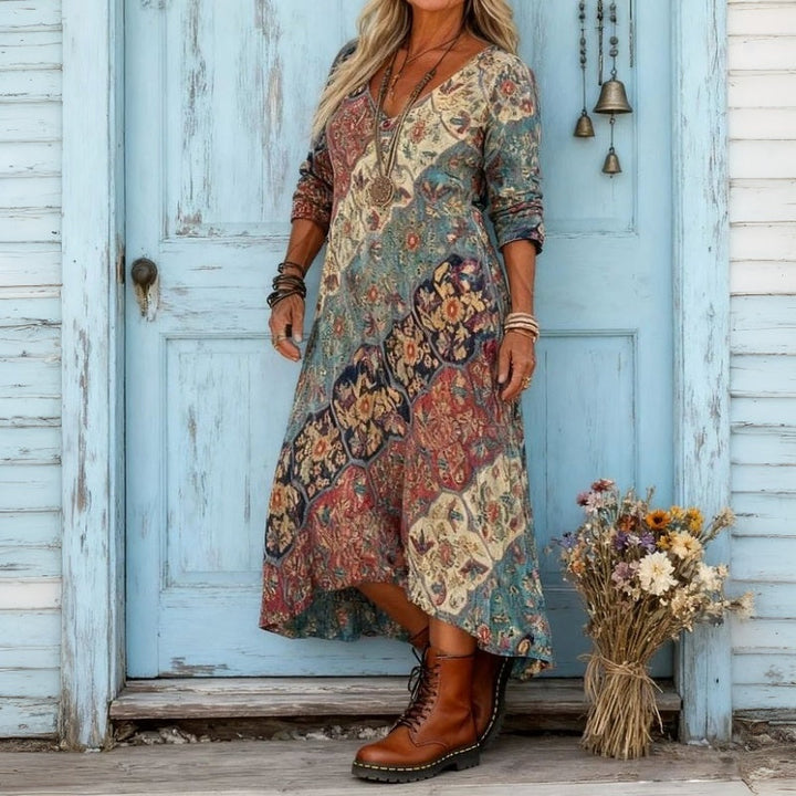 Willemijn | Graceful Floral Print Maxi Dress