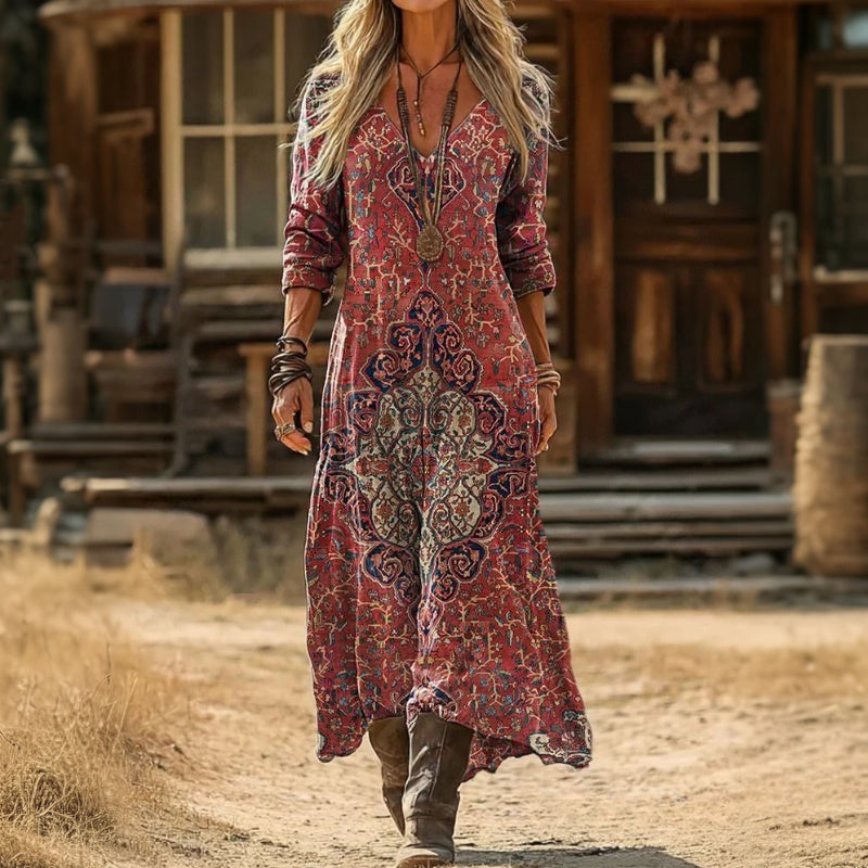 Tineke | Gracefully Draping Maxi Dress