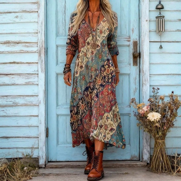 Willemijn | Graceful Floral Print Maxi Dress