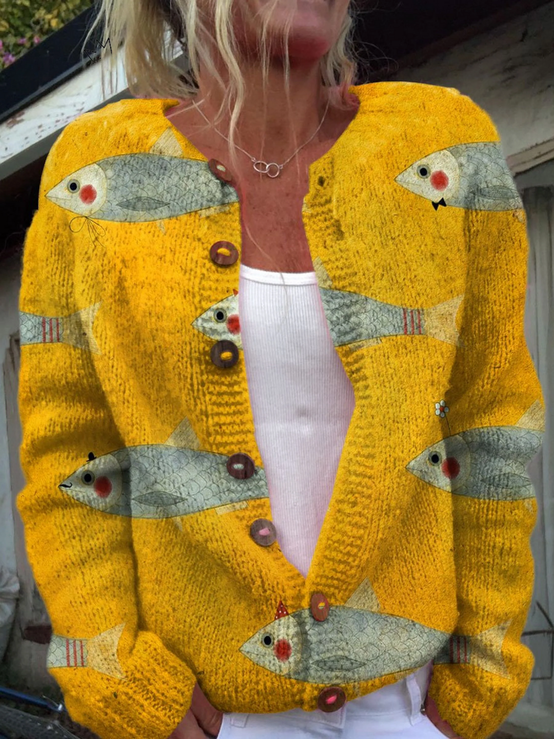 Anouk™ | Vintage Knitted Cardigan Sweater