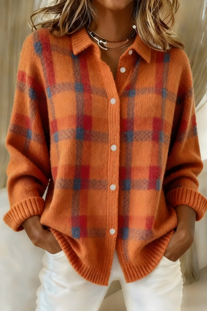 Bernadette | Check Cardigan