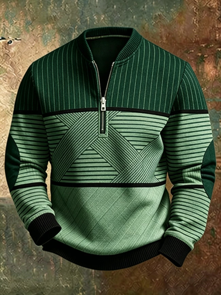Viktor | Stylish Men's Half-Zip Jumper