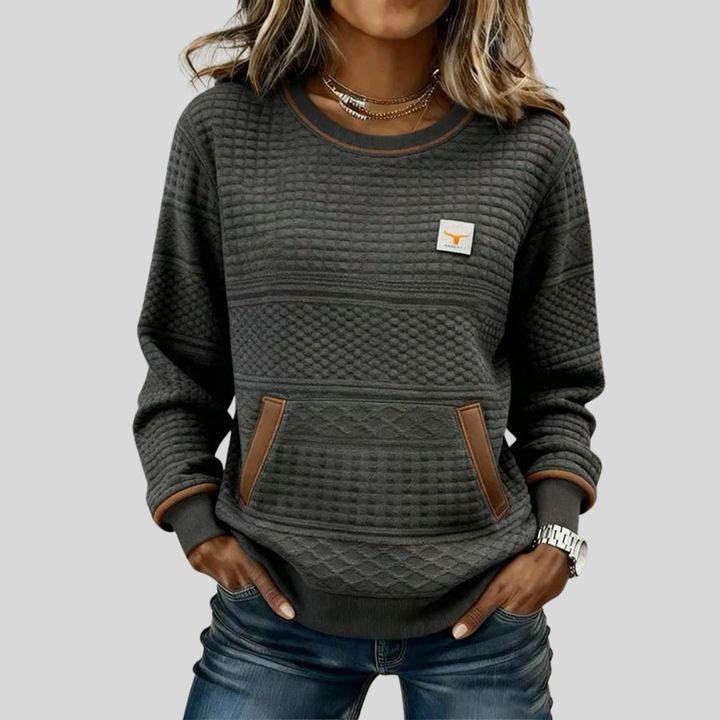 Noelle™ | Crew-Neck Colour-Block Sweatshirt