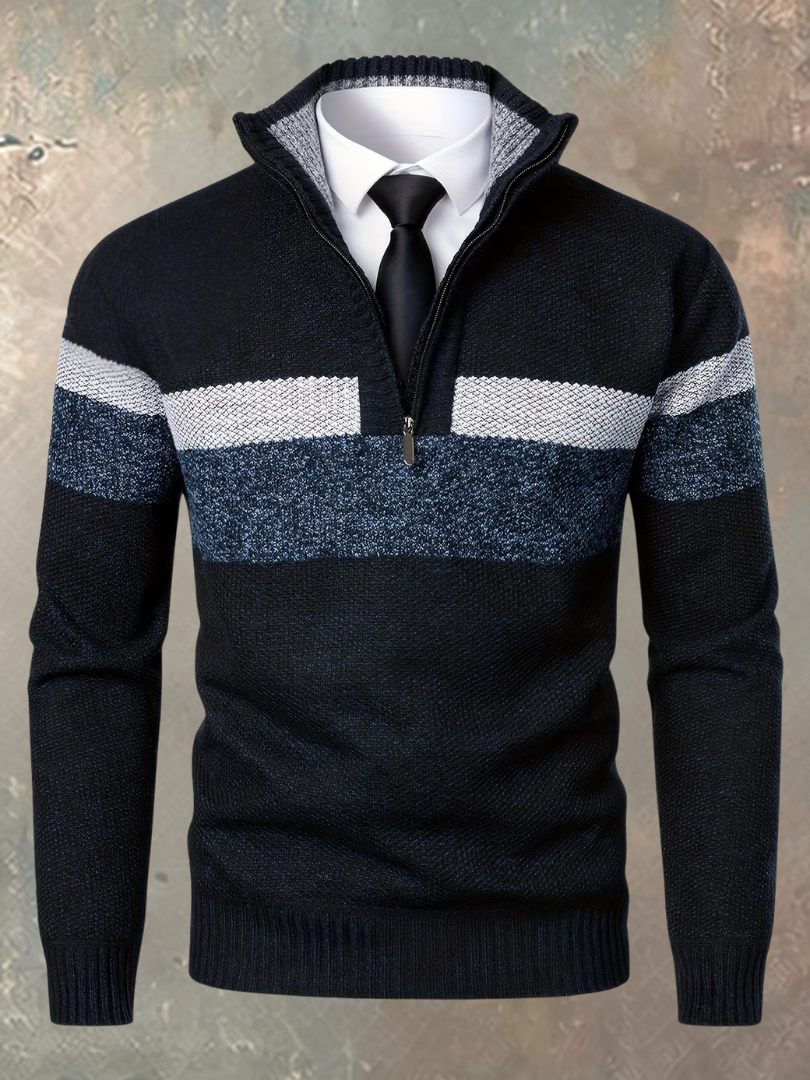 Stylish Men's Half-Zip Jumper