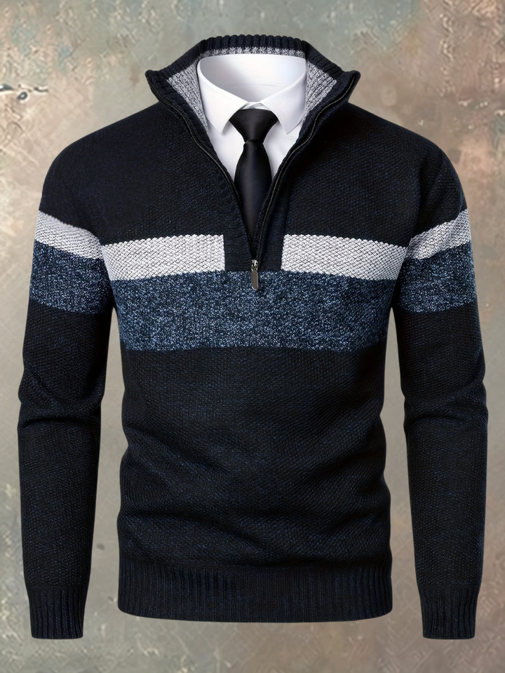 Stylish Men's Half-Zip Jumper