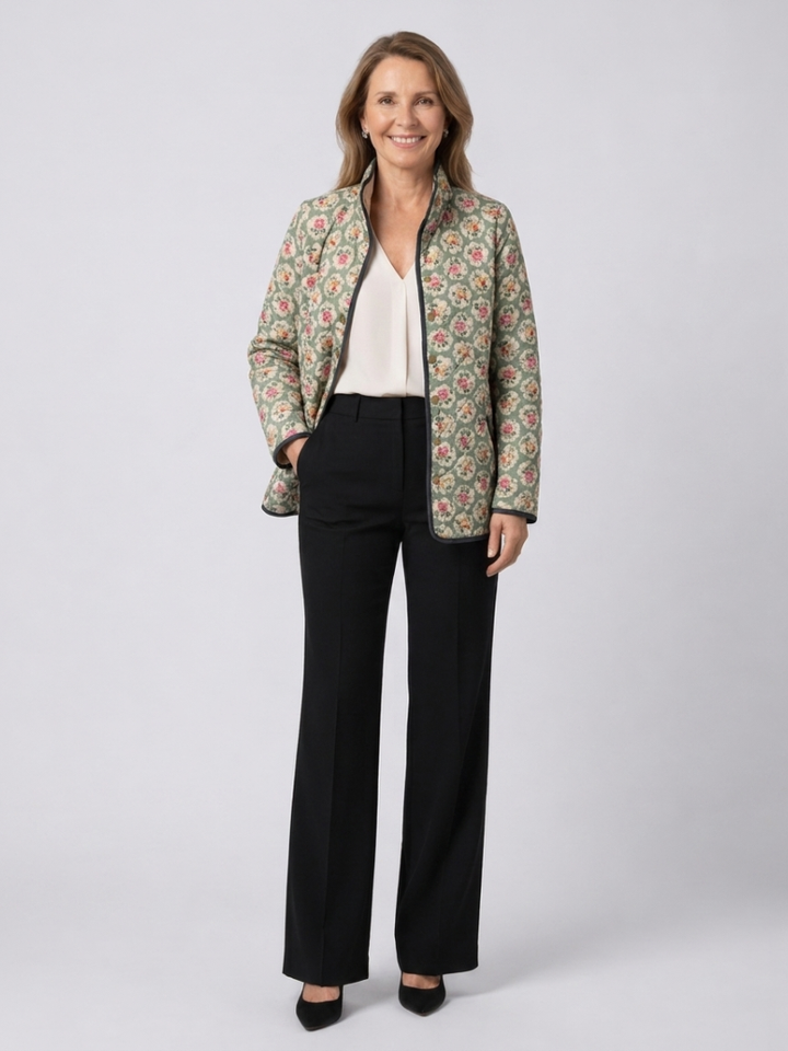 Amélie Quilted Floral Tapestry Jacket