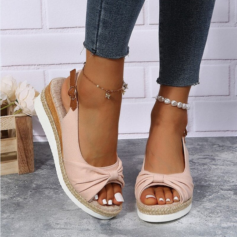 Shoes – Peep-Toe Comfort Sandals
