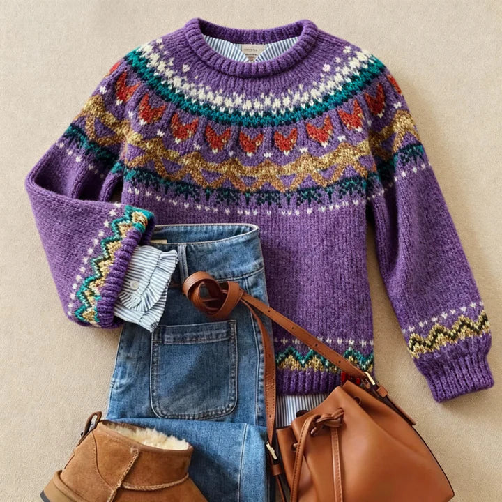 Aria | Nordic Jacquard Jumper