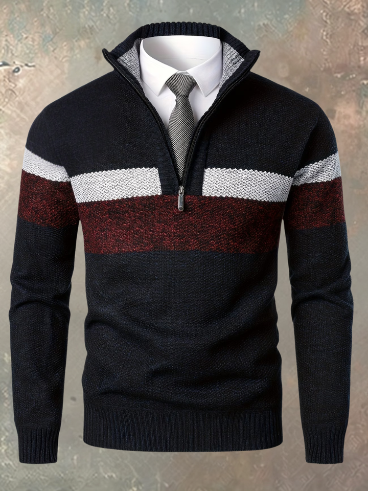 Stylish Men's Half-Zip Jumper