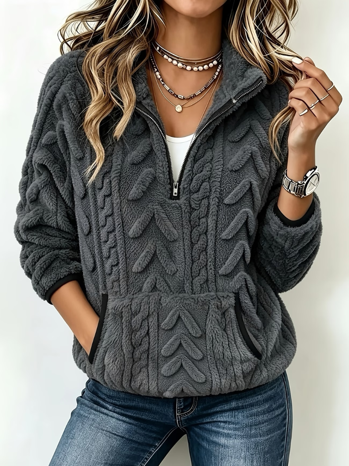 Mirella | Soft Women's Half-Zip Jumper