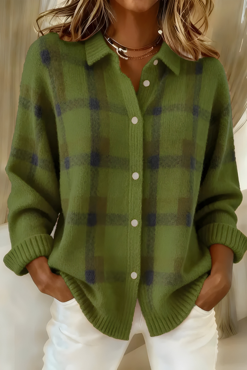 Bernadette | Check Cardigan