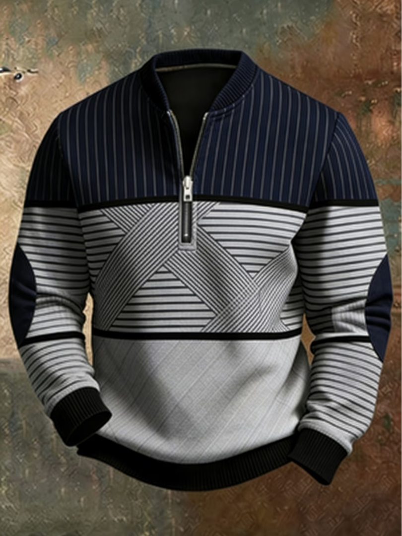 Viktor | Stylish Men's Half-Zip Jumper
