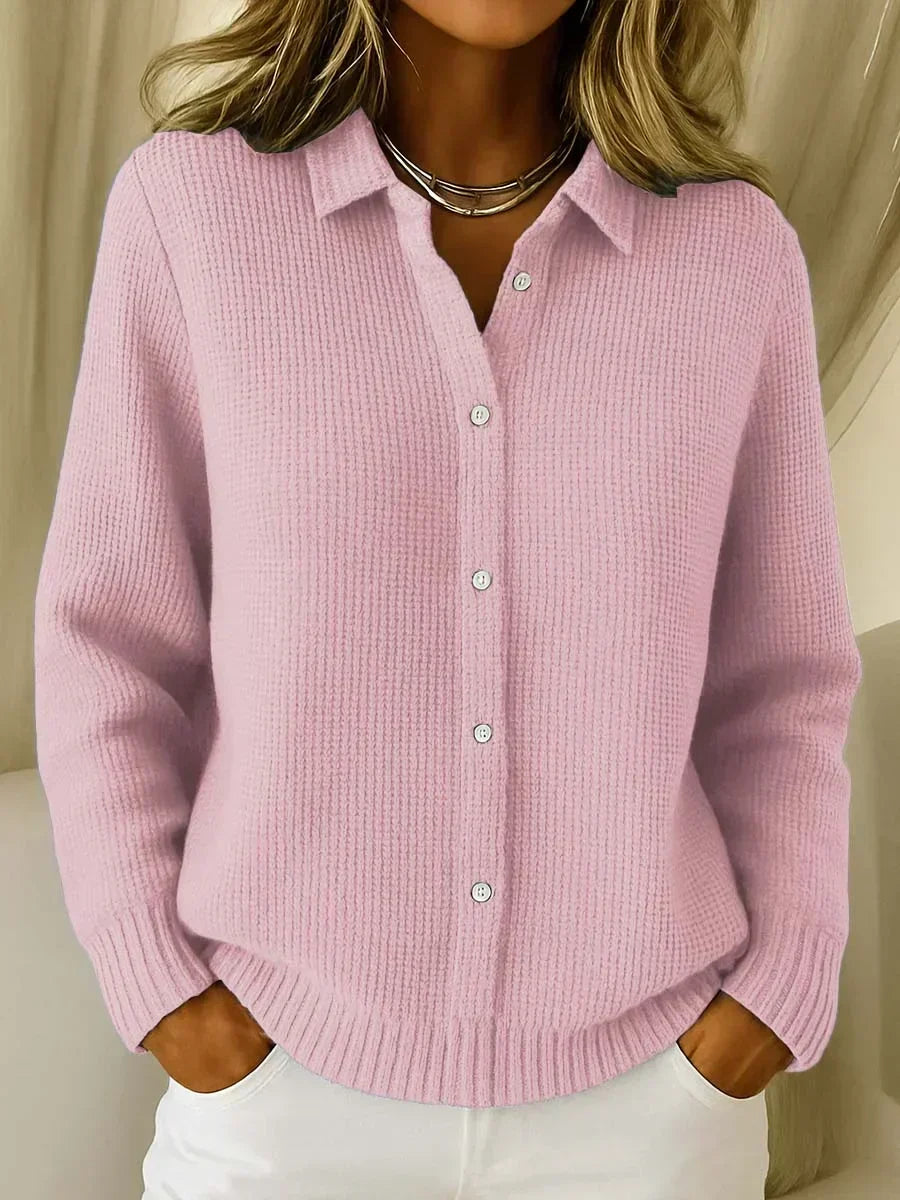 Coba | Textured Knitted Button Cardigan