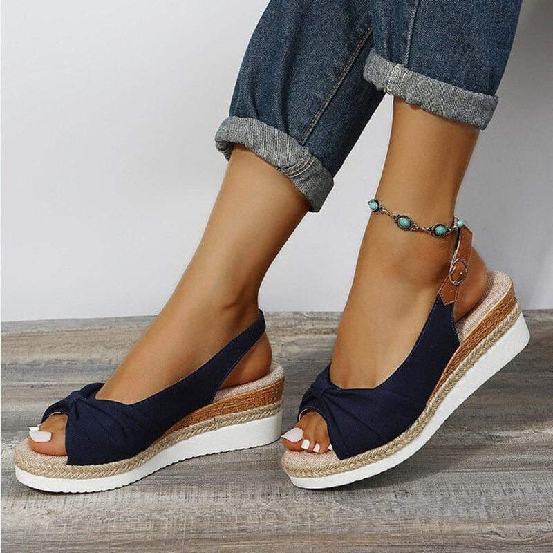 Shoes – Peep-Toe Comfort Sandals