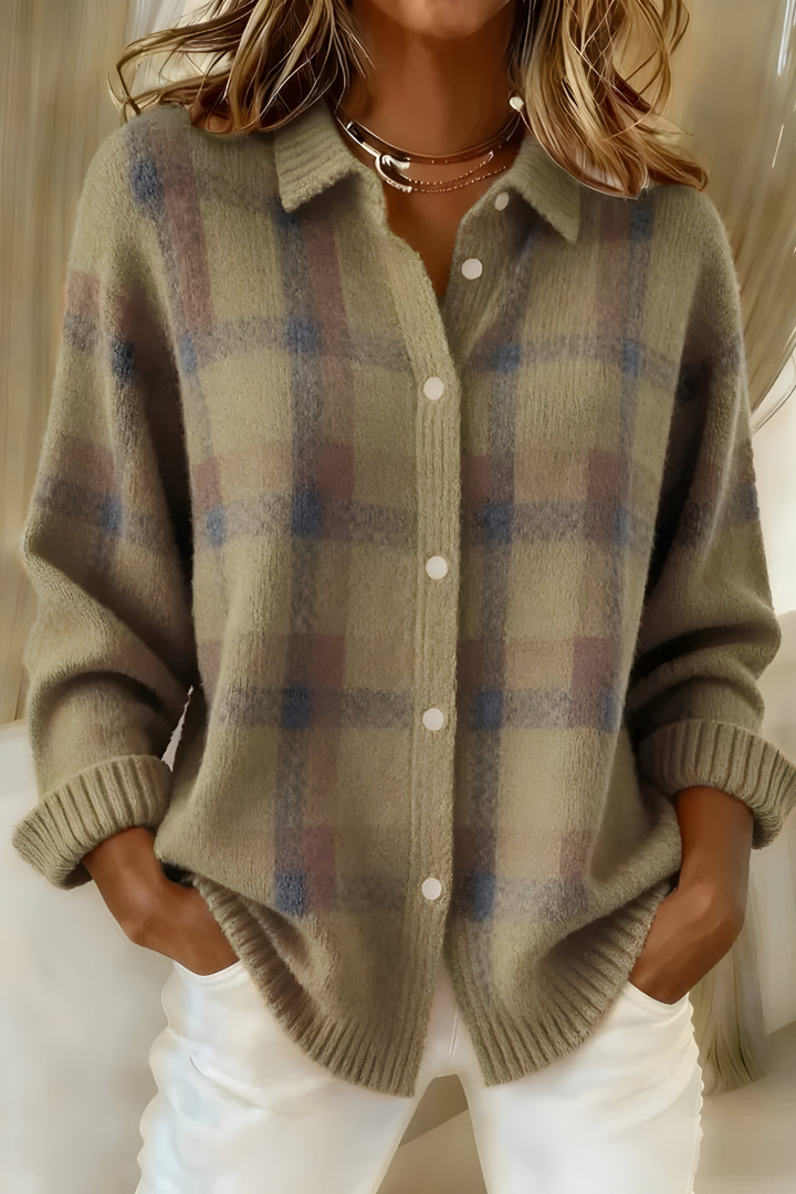 Bernadette | Check Cardigan