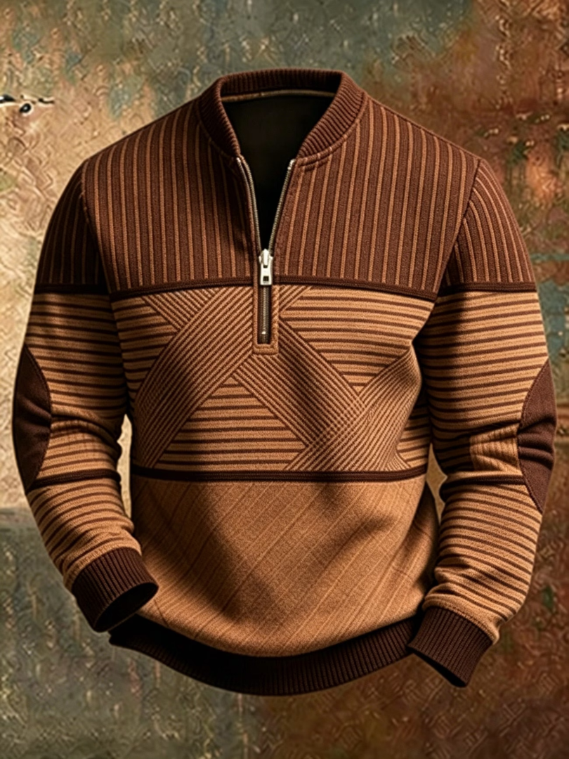 Viktor | Stylish Men's Half-Zip Jumper