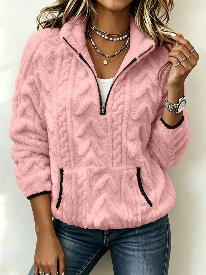 Mirella | Soft Women's Half-Zip Jumper