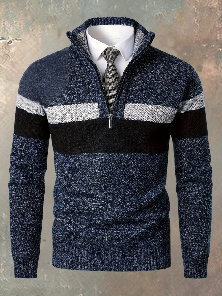 Stylish Men's Half-Zip Jumper