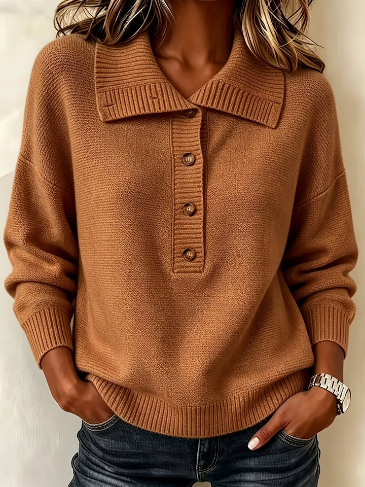 Nicole | Women's Autumn Button Jumper