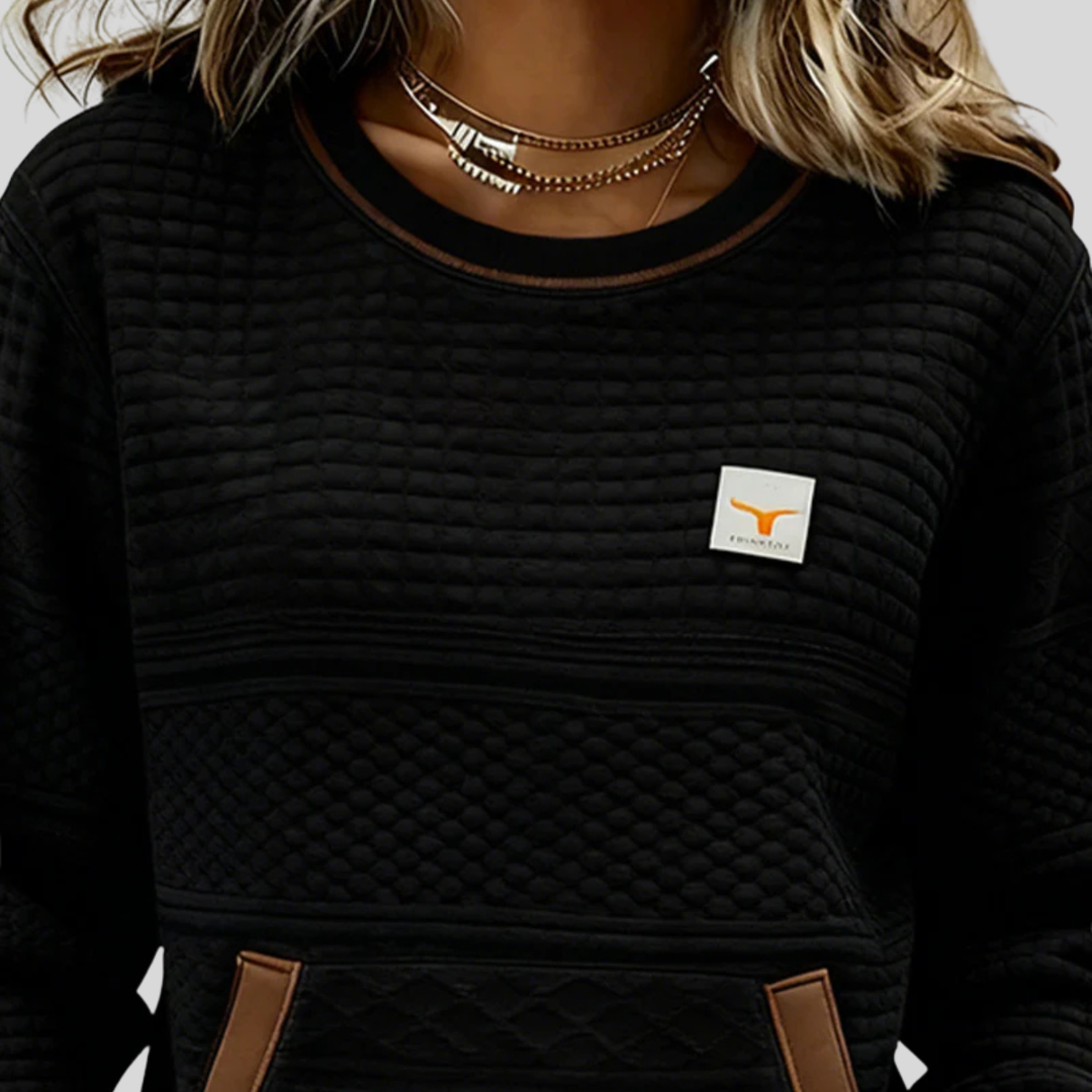 Noelle™ | Crew-Neck Colour-Block Sweatshirt