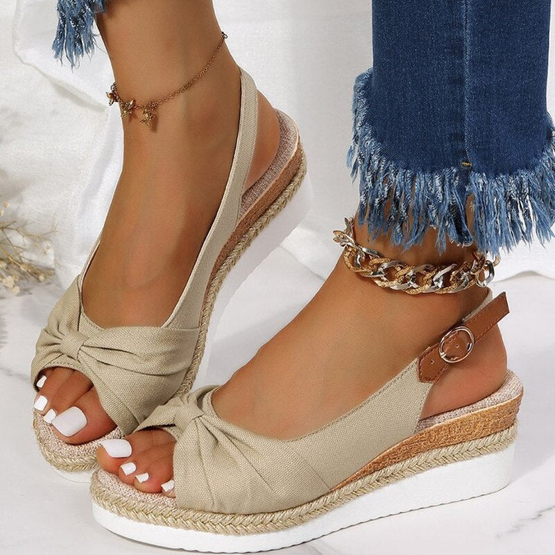 Shoes – Peep-Toe Comfort Sandals