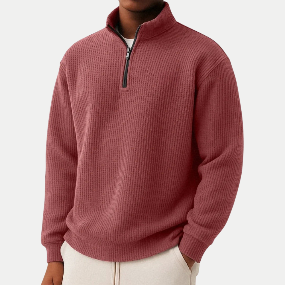 Knitted Zip Jumper