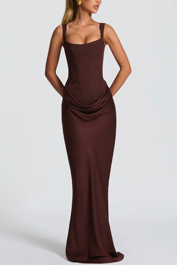 Éléonore | Square-Neck Maxi Dress