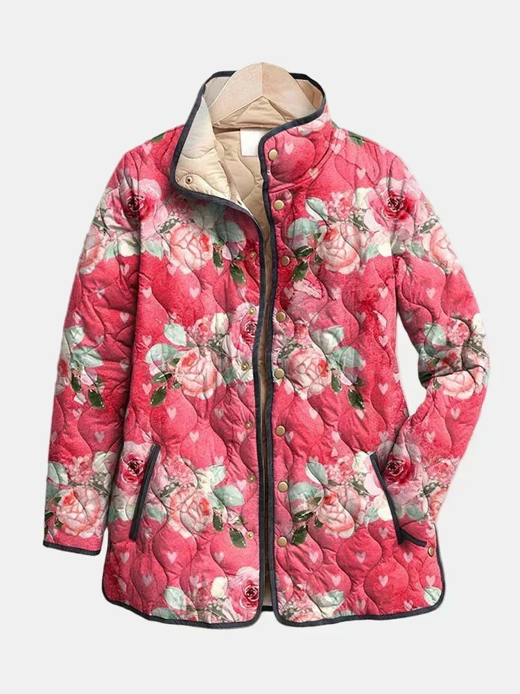 Christine Quilted Powder Rose Jacket