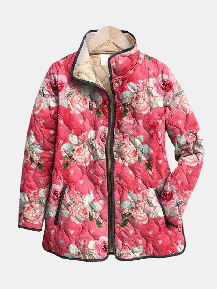 Christine Quilted Powder Rose Jacket