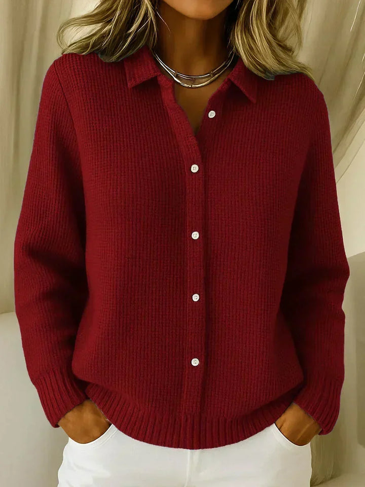 Coba | Textured Knitted Button Cardigan