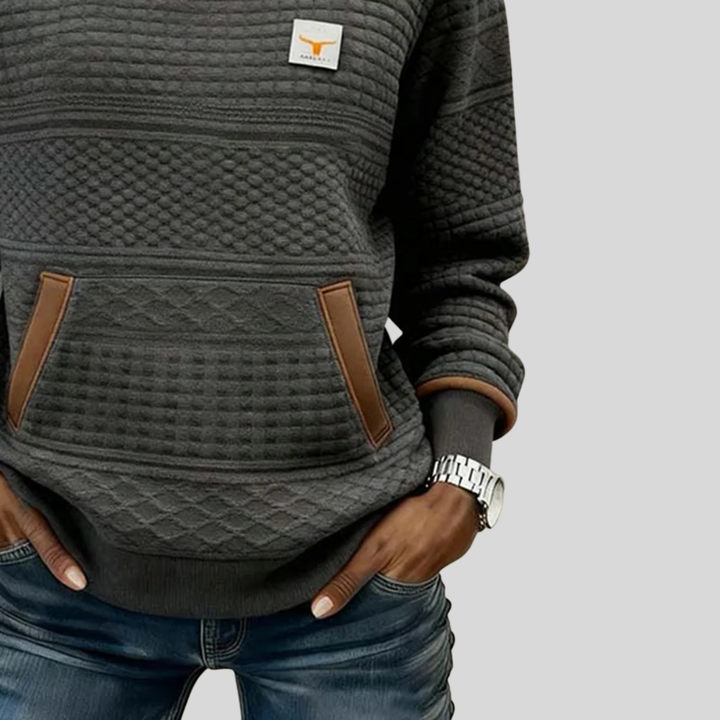 Noelle™ | Crew-Neck Colour-Block Sweatshirt