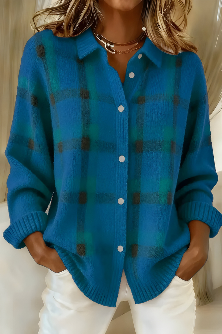 Bernadette | Check Cardigan