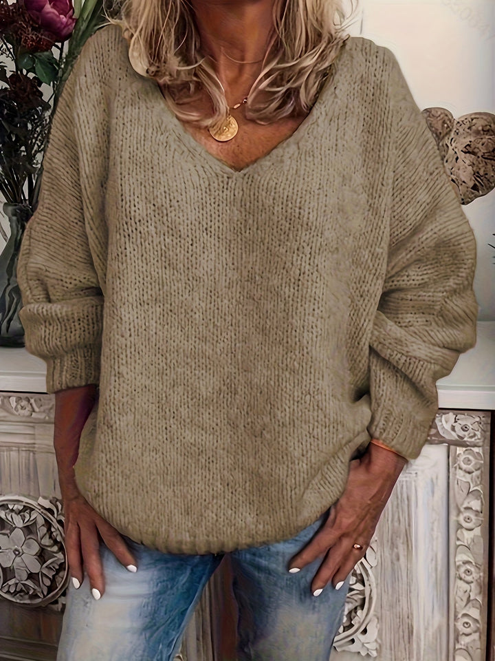 Christel | Casual V-Neck Autumn Jumper