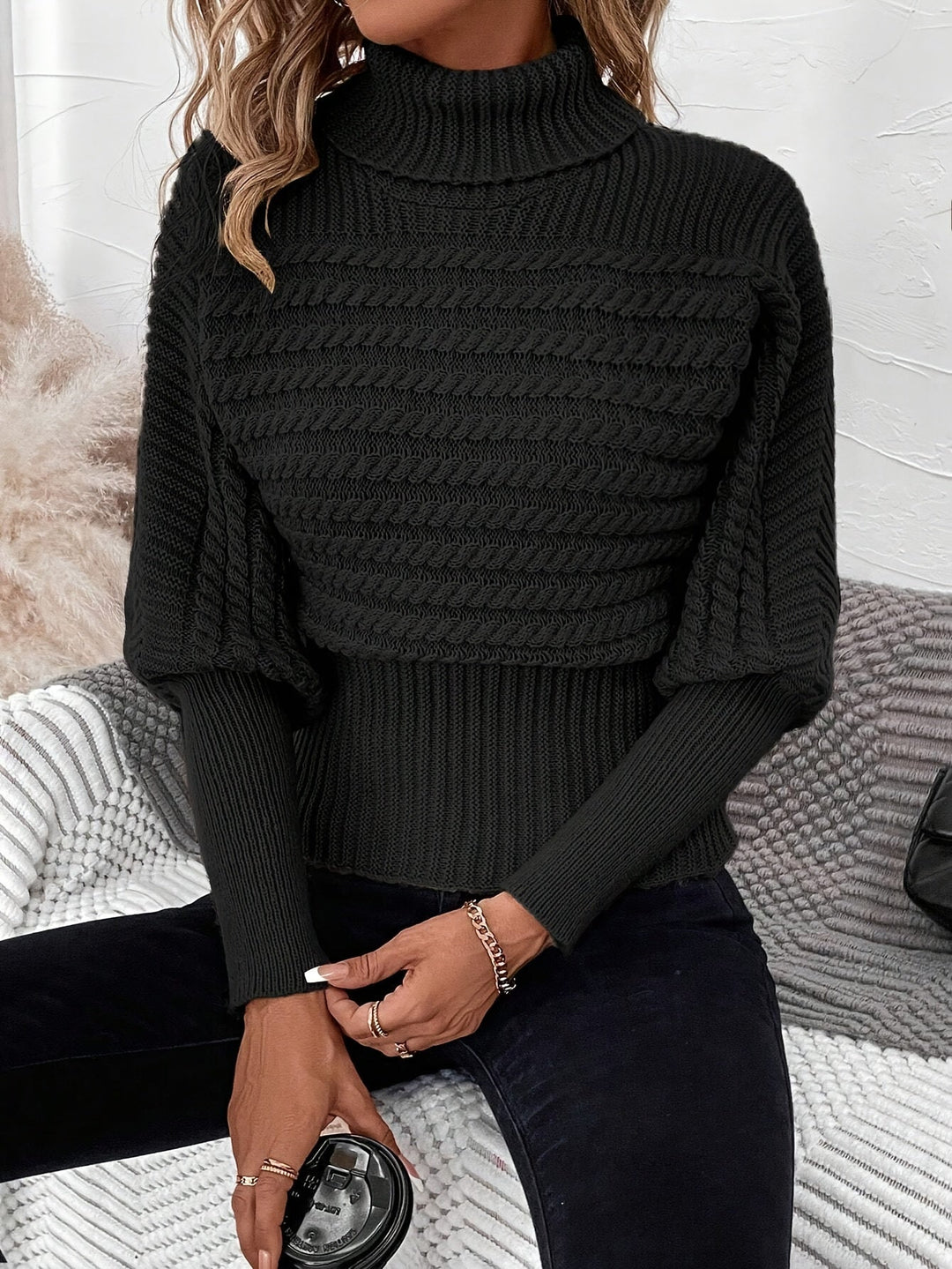 Dionne | Casual Autumn Roll-Neck Jumper