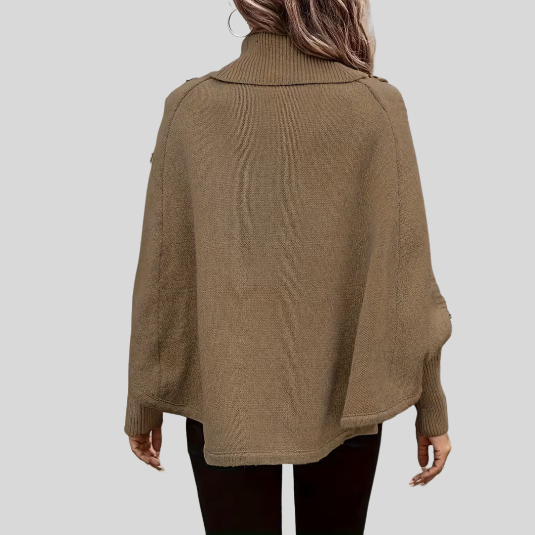 Norelle™ | High-Neck Cable-Knit Jumper