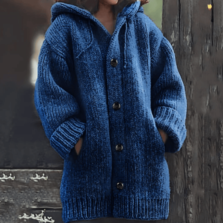 Wies | Soft Knitted Hooded Cardigan