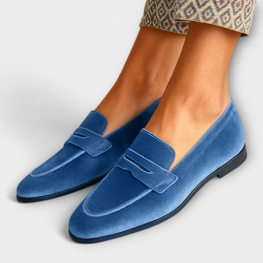 Louise™ | Soft Velour Moccasins