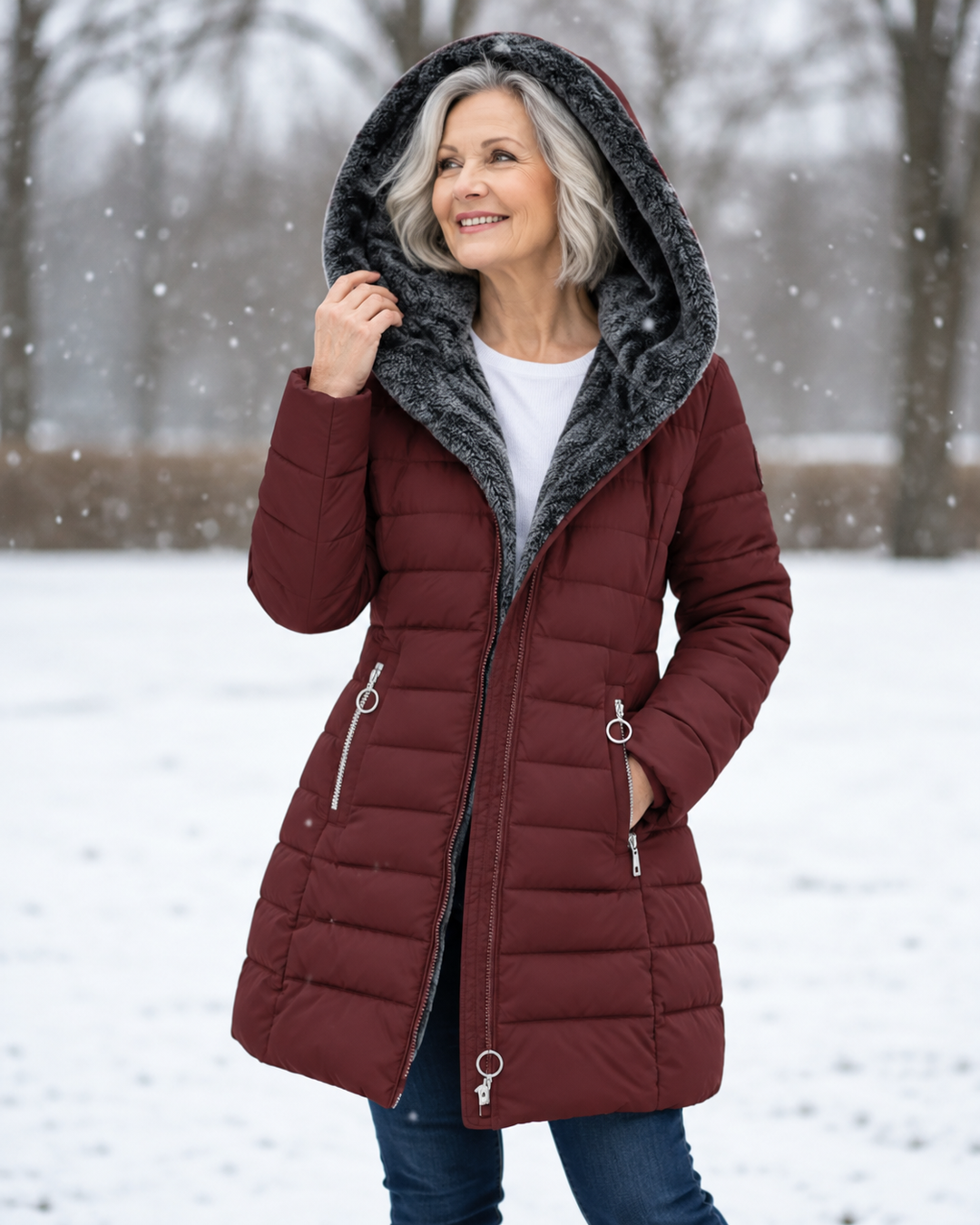 Warm Padded Hooded Winter Coat