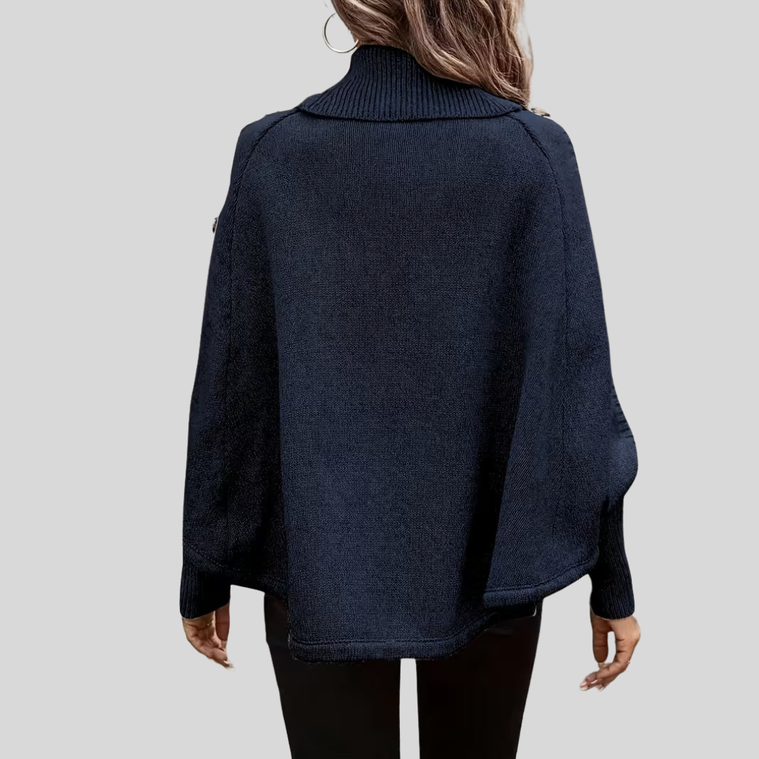 Norelle™ | High-Neck Cable-Knit Jumper