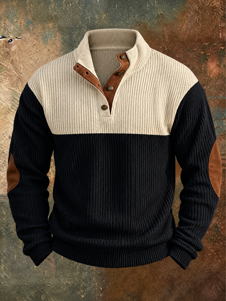 Button Pullover Autumn Jumper