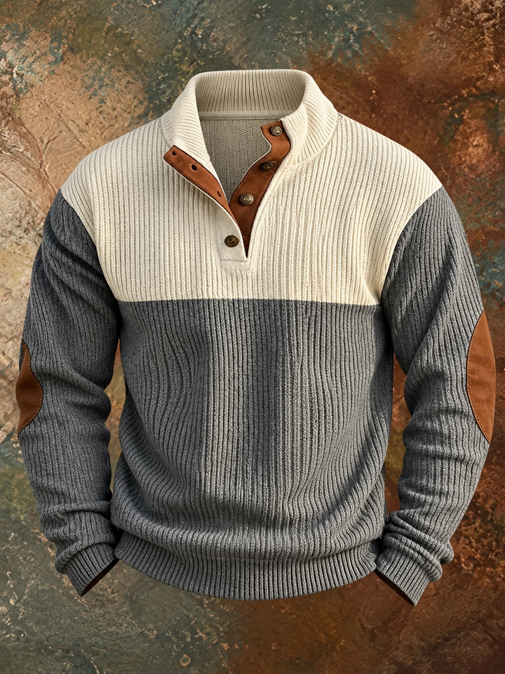 Button Pullover Autumn Jumper