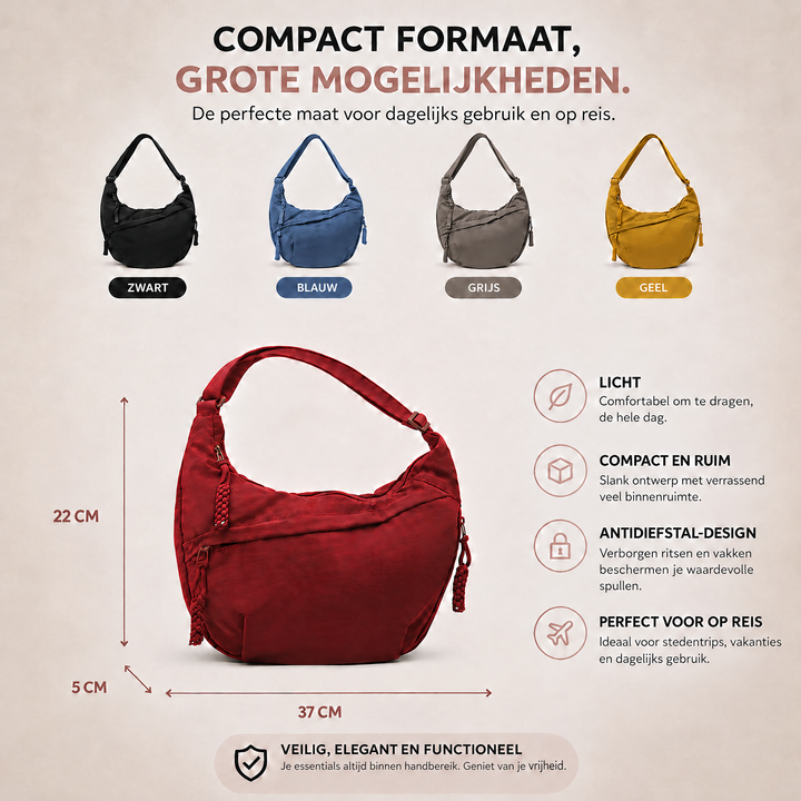 Rosa | Burgundy Shoulder Bag