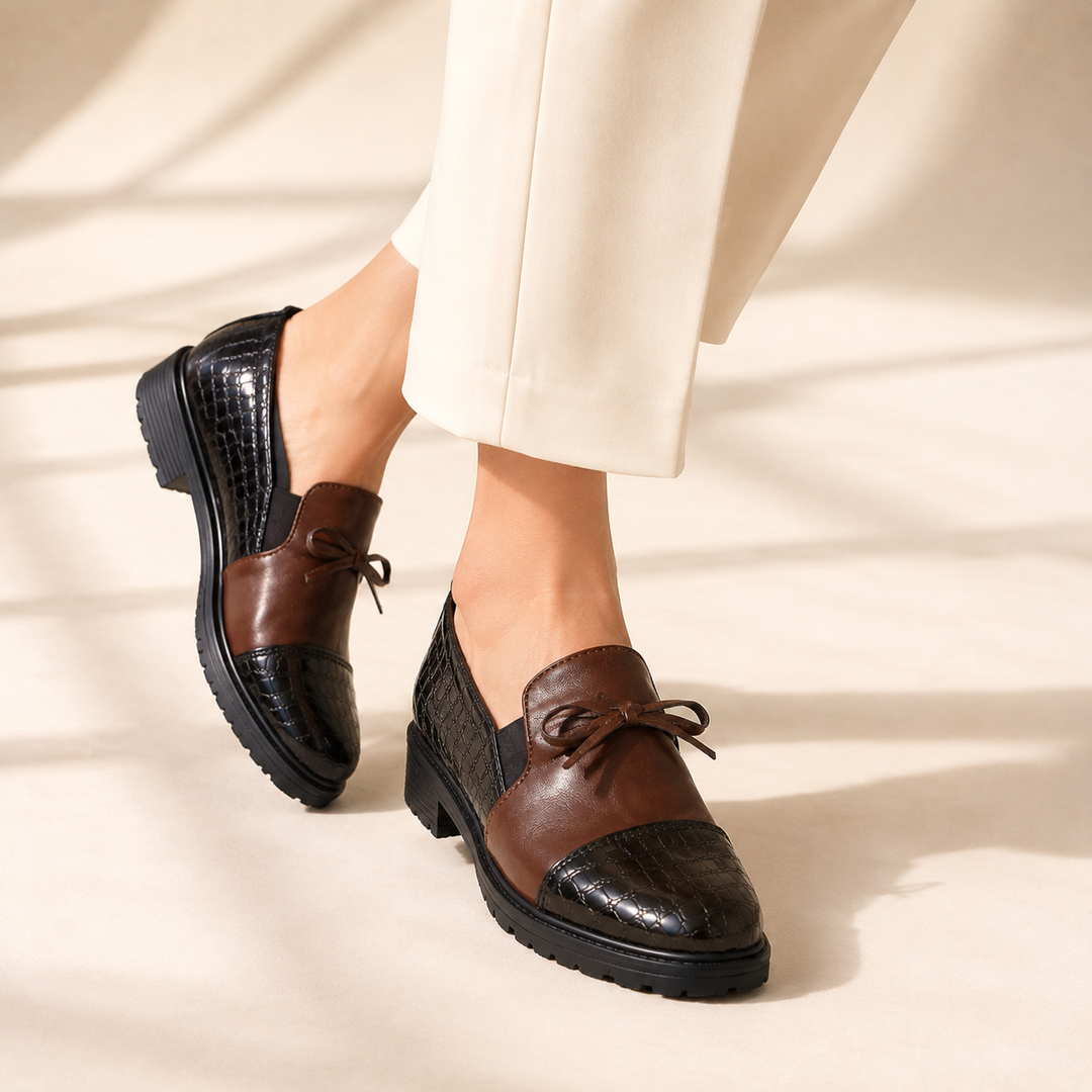 DELACROIX | Camille Comfortable Slip-Ons with Glossy Toe