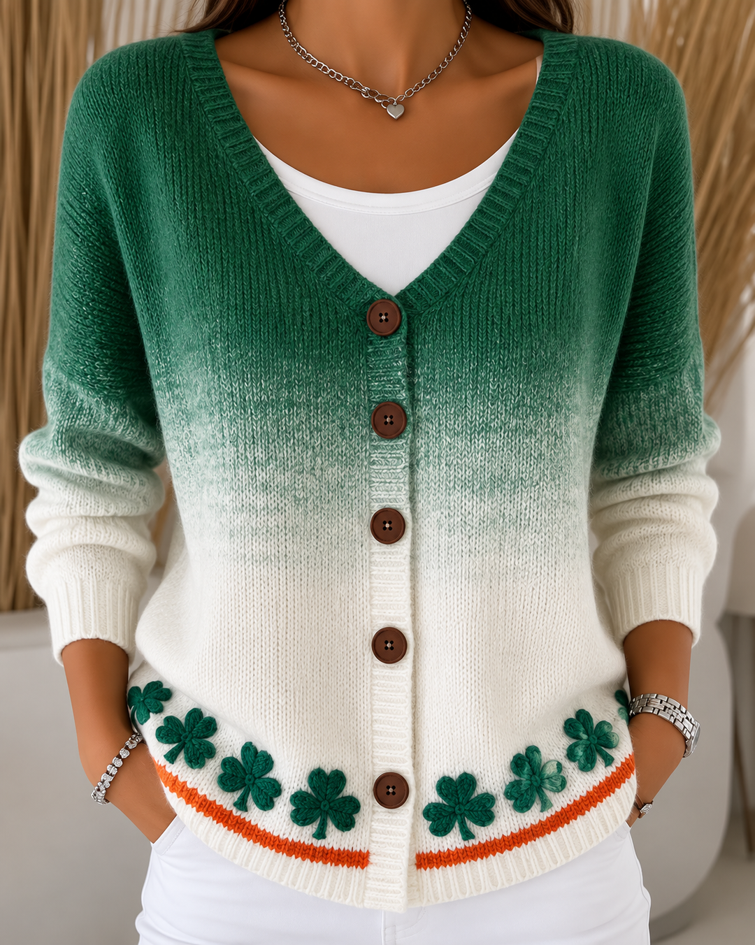Nelleke | Textured Patchwork Cardigan