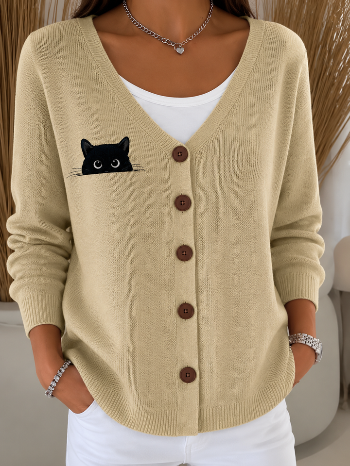 Nelleke | Textured Patchwork Cardigan
