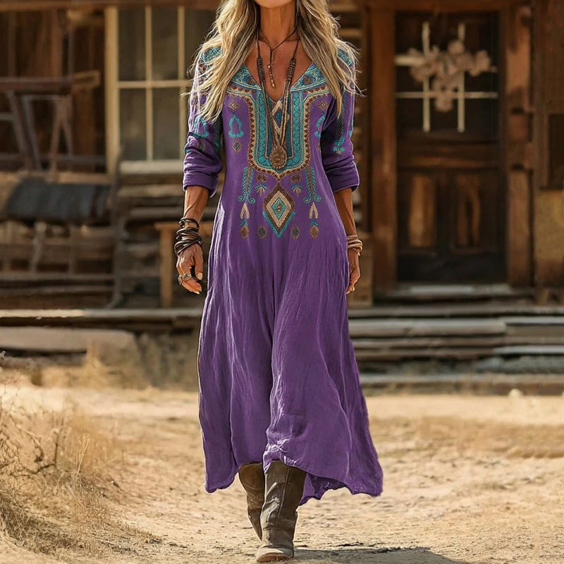 Wendela | Graceful Bohemian Maxi Dress
